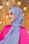 مجموعة Summer Sparkle شال جاكار حريري رمادي 9014-11 - 3