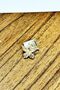 Italian Steel Bracelet Charm with Plum Pink Stone and Butterfly (1 Pc) 9mm Scb26C - 2