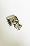 Italian Steel Bracelet Charm with Dangle Solitaire (1 Pc) 9mm Scb26C - 5