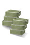 4 Large Storage Bags with Houndstooth Pattern