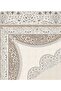 10303-Padded Brown Cream Palace Non-Slip Rug Cover - 3
