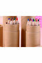 12-Piece Small Wooden Colored Pencil Set with Sharpener