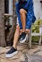 SARAH WOMEN'S BLACK REAL LEATHER SNEAKER - 7