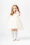 Alyssa Baby Girl Cotton Lined Daisy Print Fluffy Tulle Dress (white)