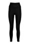 Black High Waist Basic Elastic Waist Interlock Knit Leggings TWOAW20TA0047 - 11