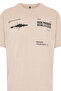 Powder Pink Oversize/Wide Fit Crew Neck Printed 100% Cotton T-Shirt TMNSS20TS1097 - 7