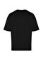 Unisex Siyah Oversize/Geniş Kesim Kısa Kollu Dokulu Basic T-shirt TMNSS22TS00049 - 10