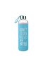 Borosilicate Blue Case 0.5 lt Water Bottle Glass Water Bottle 500 ml Glass Water Bottle - 2