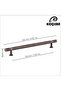 Firuze Antique Silver 192 Mm Handle Luxury Country Kitchen Furniture Cabinet Drawer Handle - 2