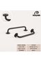 Efsun Black 128 mm Handle Luxury Country Kitchen Furniture Cabinet Drawer Handle - 3
