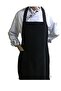 Kitchen Cook Dishwasher Cleaner Waiter Chef Busboy Halter Neck Work Apron (Striped Tape) - 2