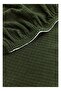 6-Piece Chair Cover Khaki Green Color Lycra Washable - 6