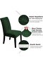 6-Piece Chair Cover Khaki Green Color Lycra Washable - 3
