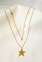 Gold Color Starry Necklace -42 - 2