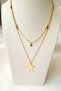 Gold Color Starry Necklace -42