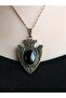 Embellished Women's Necklace with Natural Onyx Stone and 45 cm Chain euy12o - 3