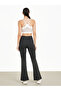 Boxy Fit Drop Shoulder Crop Top, Multi Strap Sports Bra with Back Mesh & Solid Front Flit Pants Set - 2