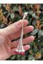 Three Hanging Silver Kazaziye Colorful Bead Detailed Rosary with Tassel - 2