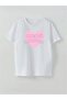 Merci̇ Amour Written Printed Girl's T-Shirt
