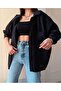 Off-Shoulder Summer Fabric Oversize Shirt