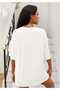 Women's Printed Crew Neck Oversized Loose t-shirt - 2