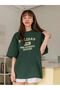 Women's Nefti Green Holiday 1971 Printed Oversize T-Shirt - 3