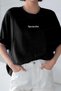 Women's Black Spectular Printed Oversize T-Shirt