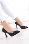 Jovanna Black Satin Stone Evening Dress Shoes - 2