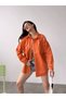 Women's Loose Fit Shirt Jacket with Ripped Detail, Chest Pocket, and Snap Closure. - 3