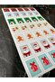 New Year's Stamp Sticker Set 35 Pieces Mixed Model 5x4 Cm - 2
