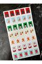 New Year's Stamp Sticker Set 35 Pieces Mixed Model 5x4 Cm - 3