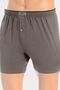 Smoked Men's Buttoned Boxer Towel Waist 100% Cotton Combed Cotton