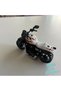 Pull Drop Metal Small Size White Color Motorcycle 7 cm - 3