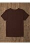 Women's Brown Chose Happy Printed Oversize T-Shirt - 2