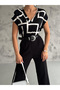 Women's V-Neck Off-Shoulder Short Sleeve Printed Blouse