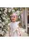 Girl's Ruffle Sleeve Belted Muslin Dress Eid - 4