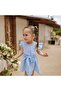 Girl's Ruffle Sleeve Belted Muslin Dress Eid - 7