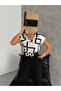 Women's V-Neck Off-Shoulder Short Sleeve Printed Blouse - 2