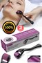 3Pcs Unisex Multi-Purpose Pore Opener with Needle Hair Beard Removal Facial Rejuvenating Roller Needle Storage - 3