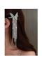 Dangling butterfly metal buckle with stone embellished, very stylish.