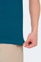 Vale Ktn Men's Polo Neck Petrol T-Shirt - 6