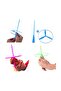 Nostalgia Educational Toys - 3-Piece UFO Pinwheel, Plastic Spinning Top, UFO Ruffle, Water Ring Nostalgia - 2