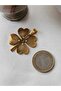 LARGE SIZE GOLD STAINLESS STEEL CLOVER PENDANT - 3