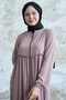 Back Tassel Detail Drawstring Powder Ferace - 2