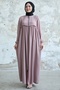 Back Tassel Detail Drawstring Powder Ferace - 5