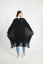 Women's Poncho Shoulder Shawl Dowry Hijab Black Poncho Cardigan - 8