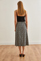 Women's Daisy Black Elastic Waist Patterned Long Skirt Etk- 19000259 - 6