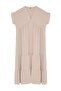 Stone Plain Wide Cut V-Neck Skirt Flounced Aerobin Woven Dresstwoss24El01031 - 7