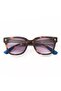 Giovanni Classic Havana Blue Black Lens Unisex Sunglasses Black & Gray