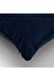 "Dark Blue Viscose Natural Throw Pillow 40X60 - Dark Blue" - 2
